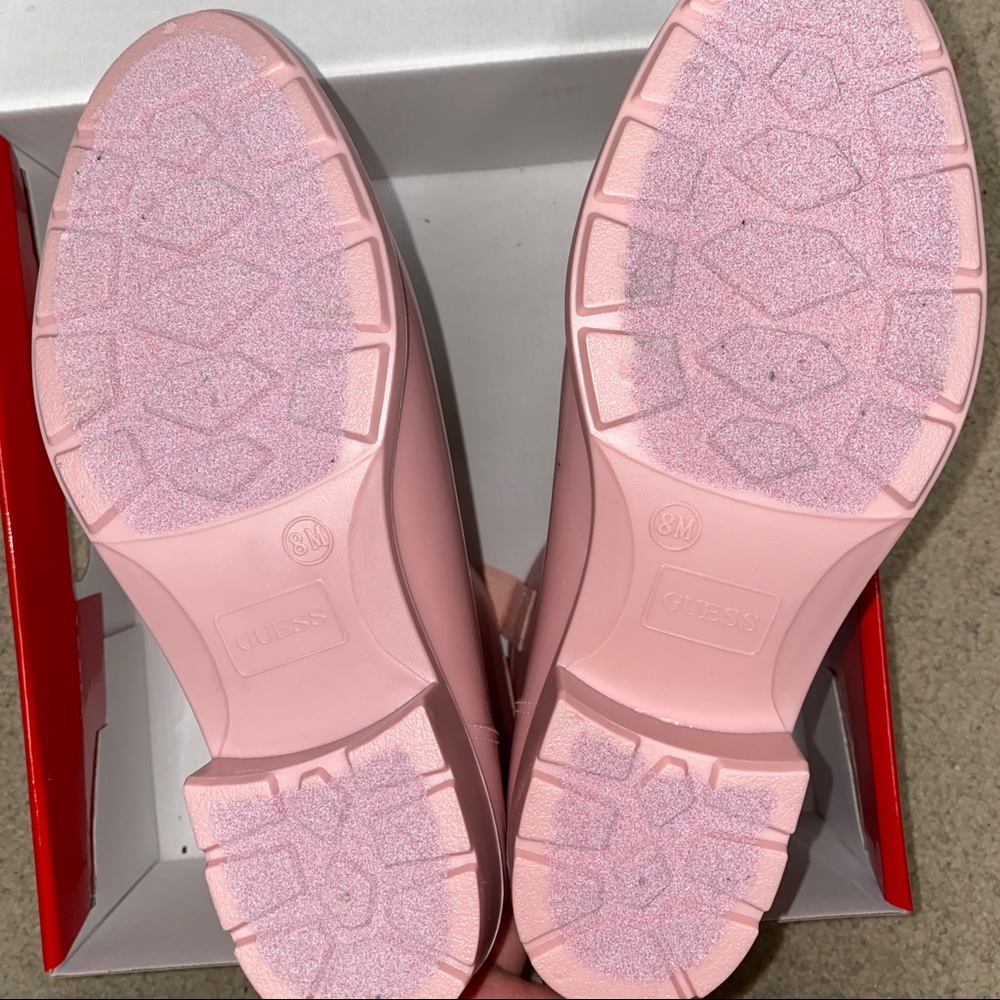 NWT Guess Kaye Pink rain boots - Picture 4 of 8